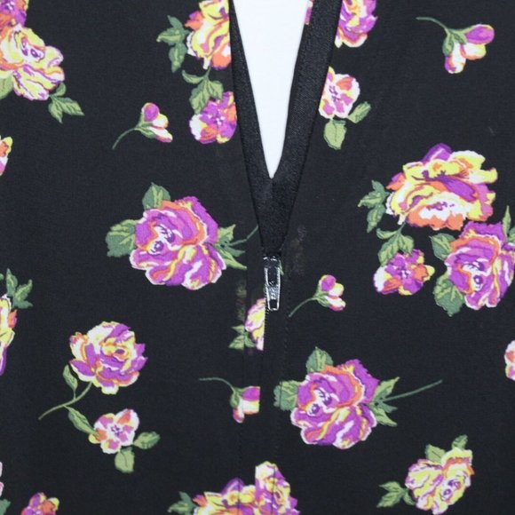 Torrid Floral Chiffon Cold Shoulder Dress H10671 - Picture 5 of 12